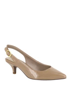 Easy Street Faye Slingback Heels, 8W