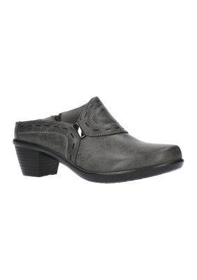 Easy Street Women's Cynthia Comfort Mules, Grey, 6.5M