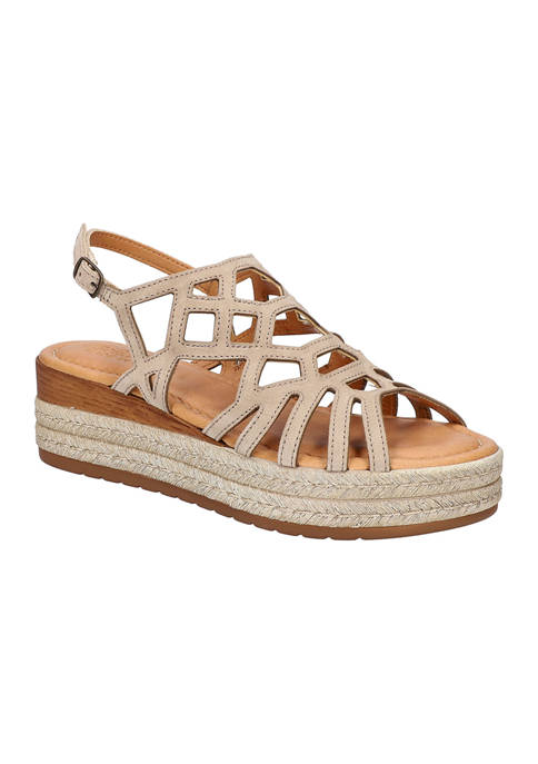 Mustang Strappy Wedge Womens Sandals