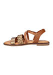 Ala-Italy Strappy Flat Sandals