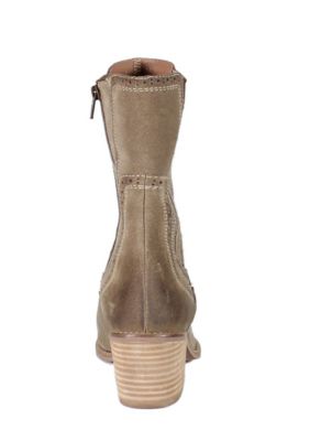 Morning Dew Genuine Suede Mid Calf Chelsea Boots