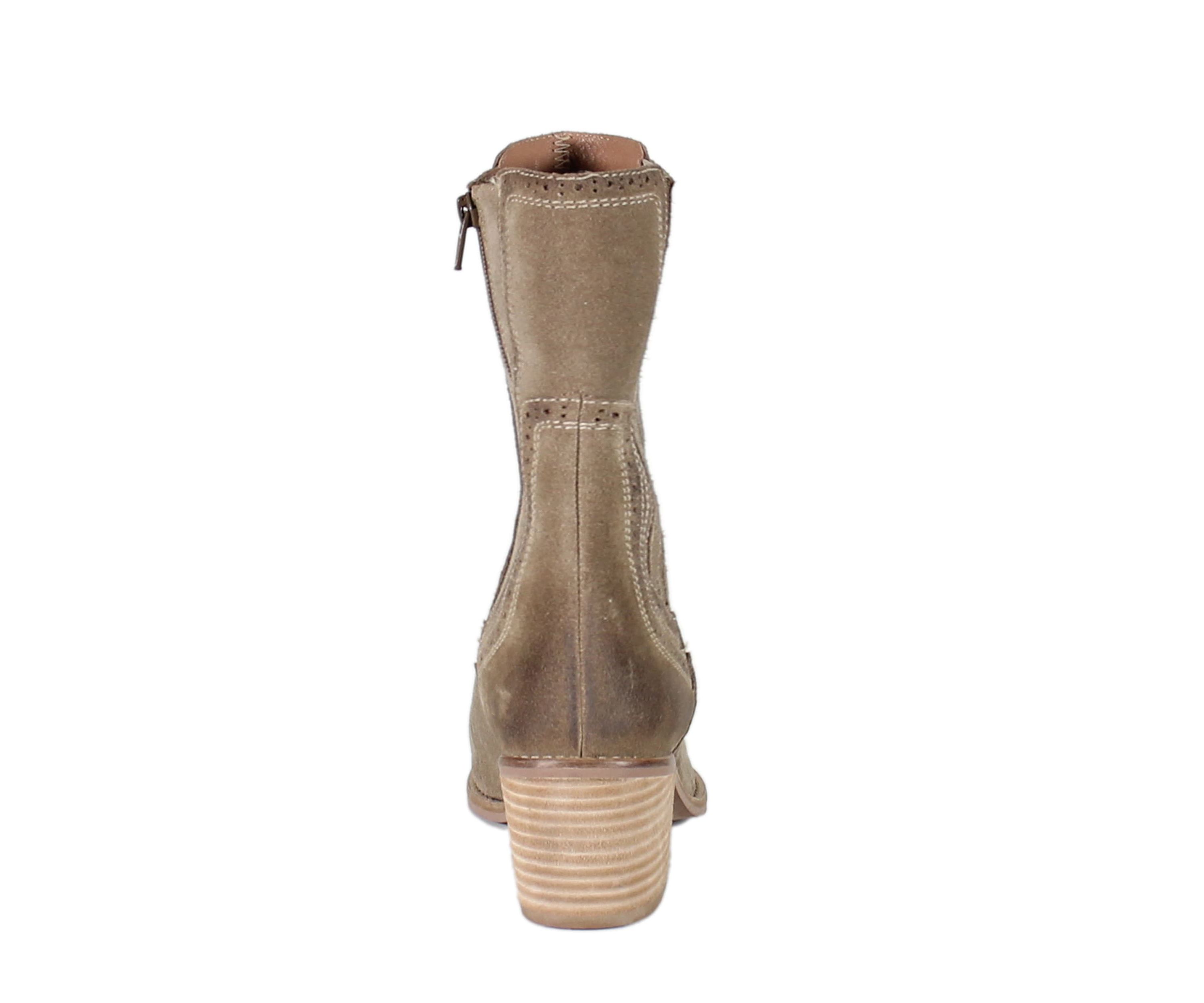 Morning Dew Genuine Suede Mid Calf Chelsea Boots