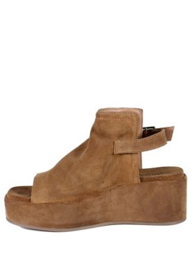 Jumpin Jive Genuine Suede Retro Platform Sandals