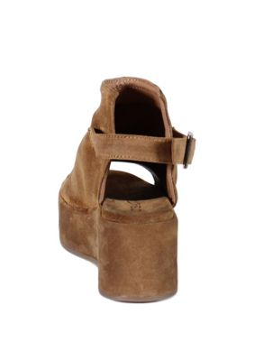 Jumpin Jive Genuine Suede Retro Platform Sandals