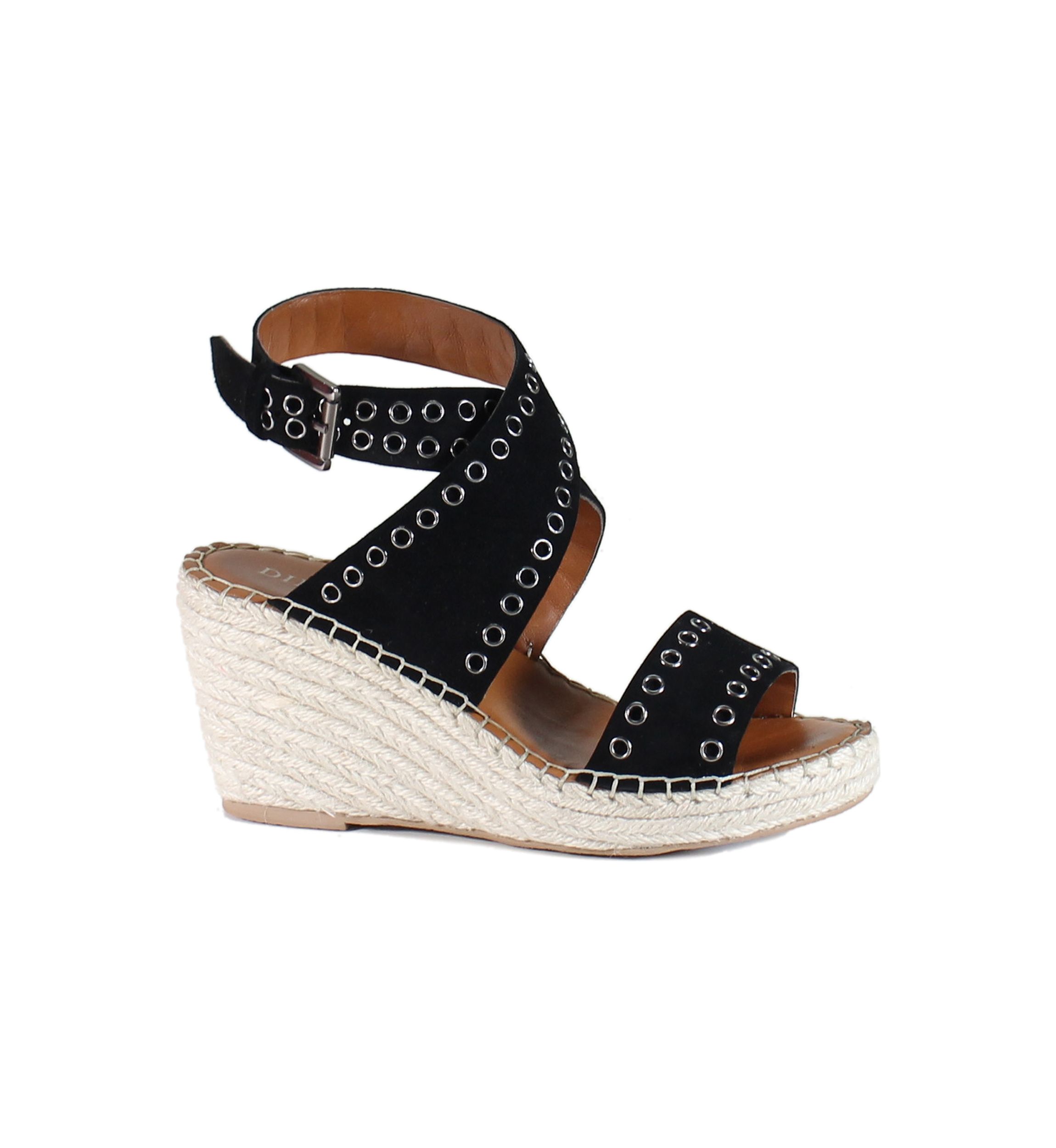 Gardenia Wedge Wrap Sandals