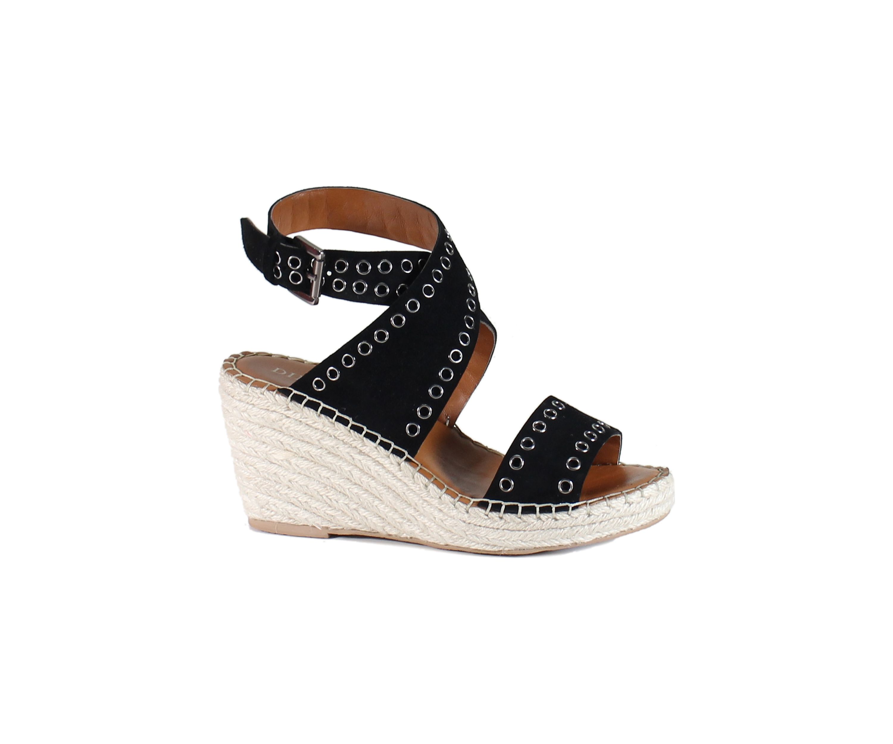 Gardenia Wedge Wrap Sandals