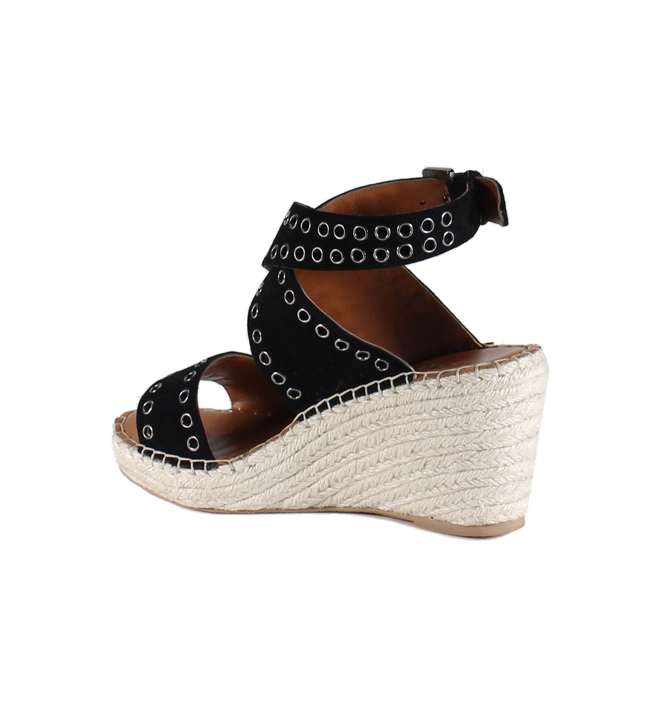 Gardenia Wedge Wrap Sandals