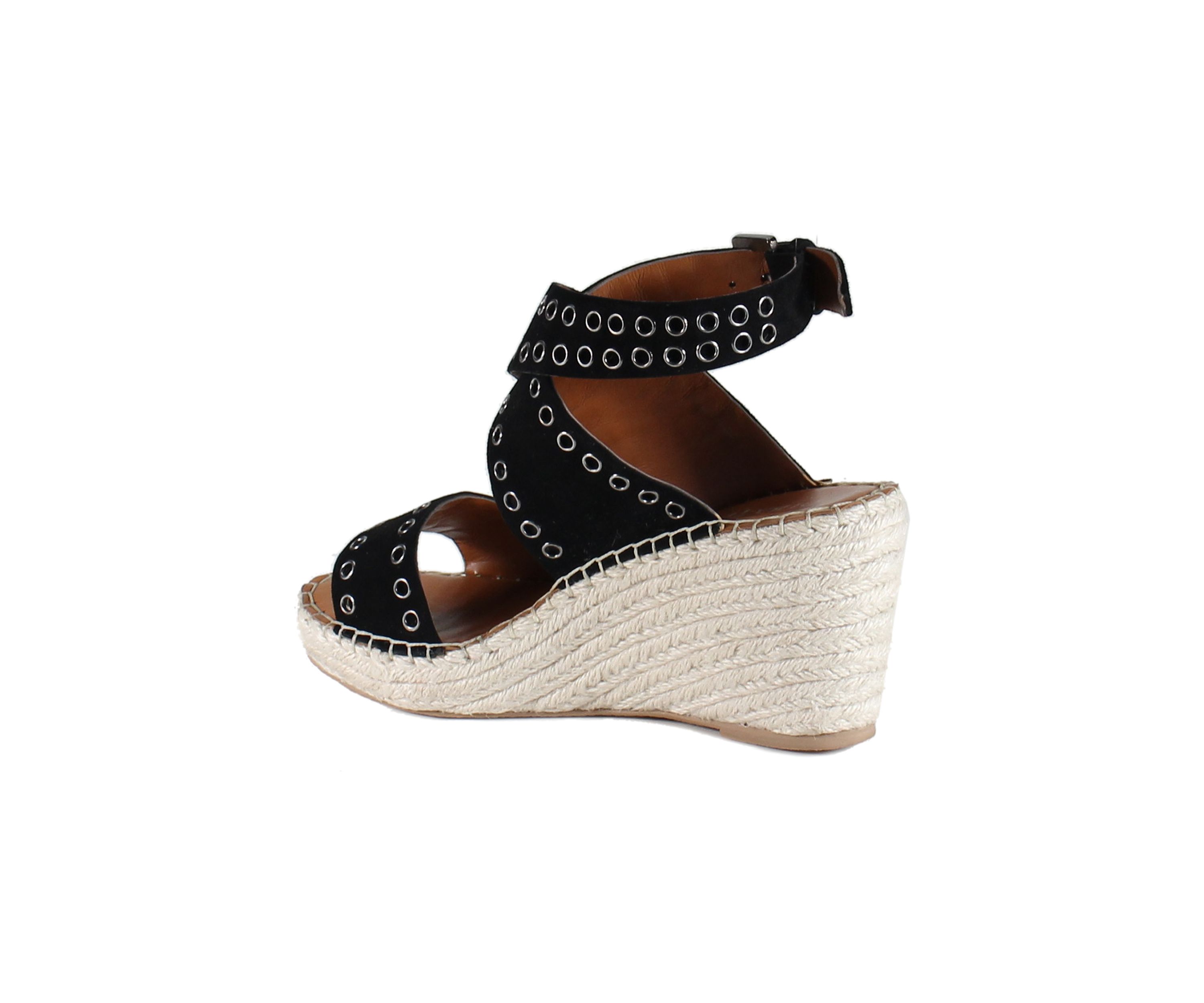 Gardenia Wedge Wrap Sandals