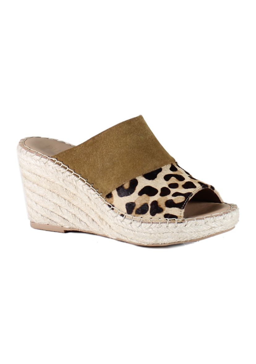 Golden Sun  Slip On Wedge Sandals