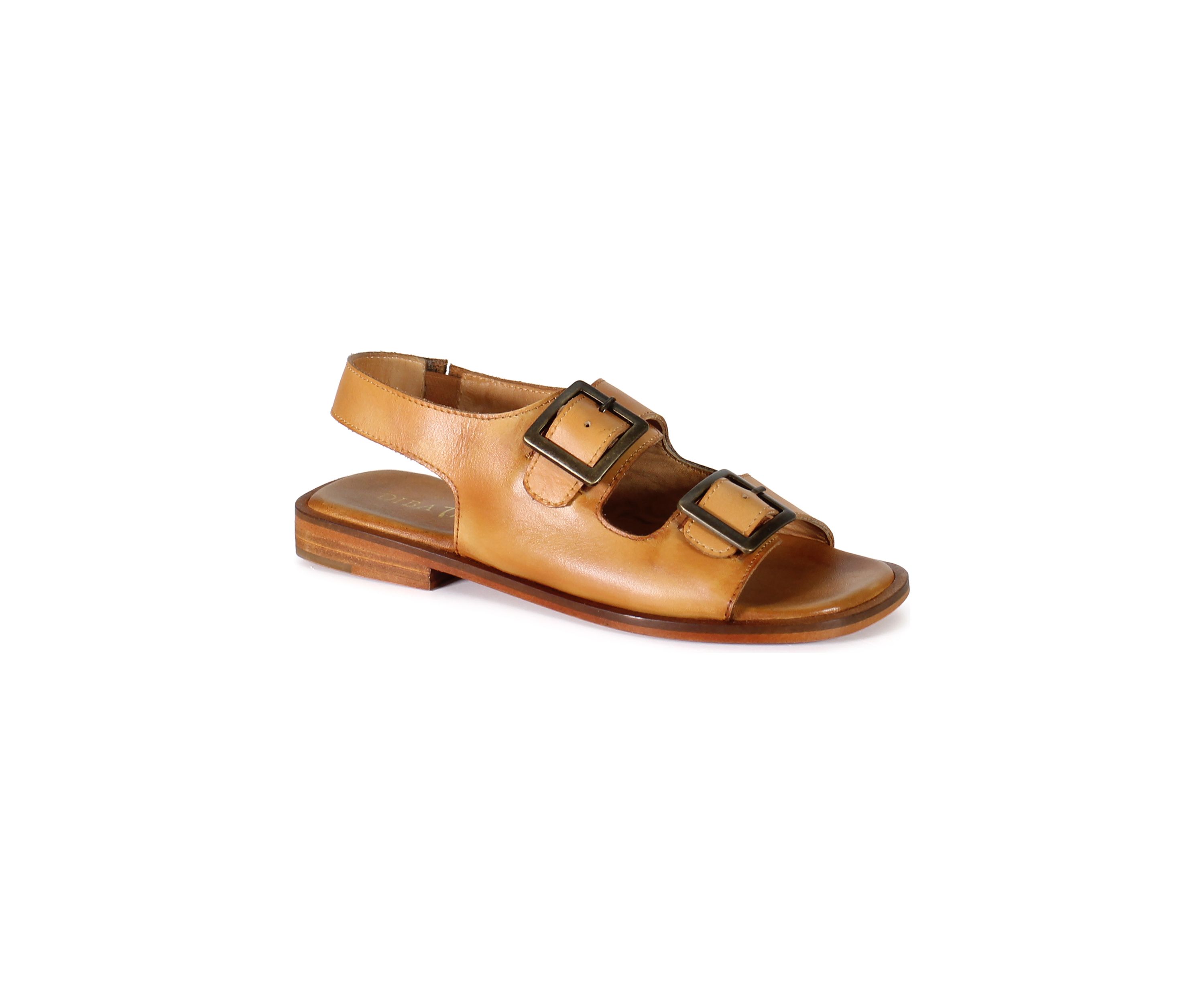 Lay Over Buckle Strap Sandals