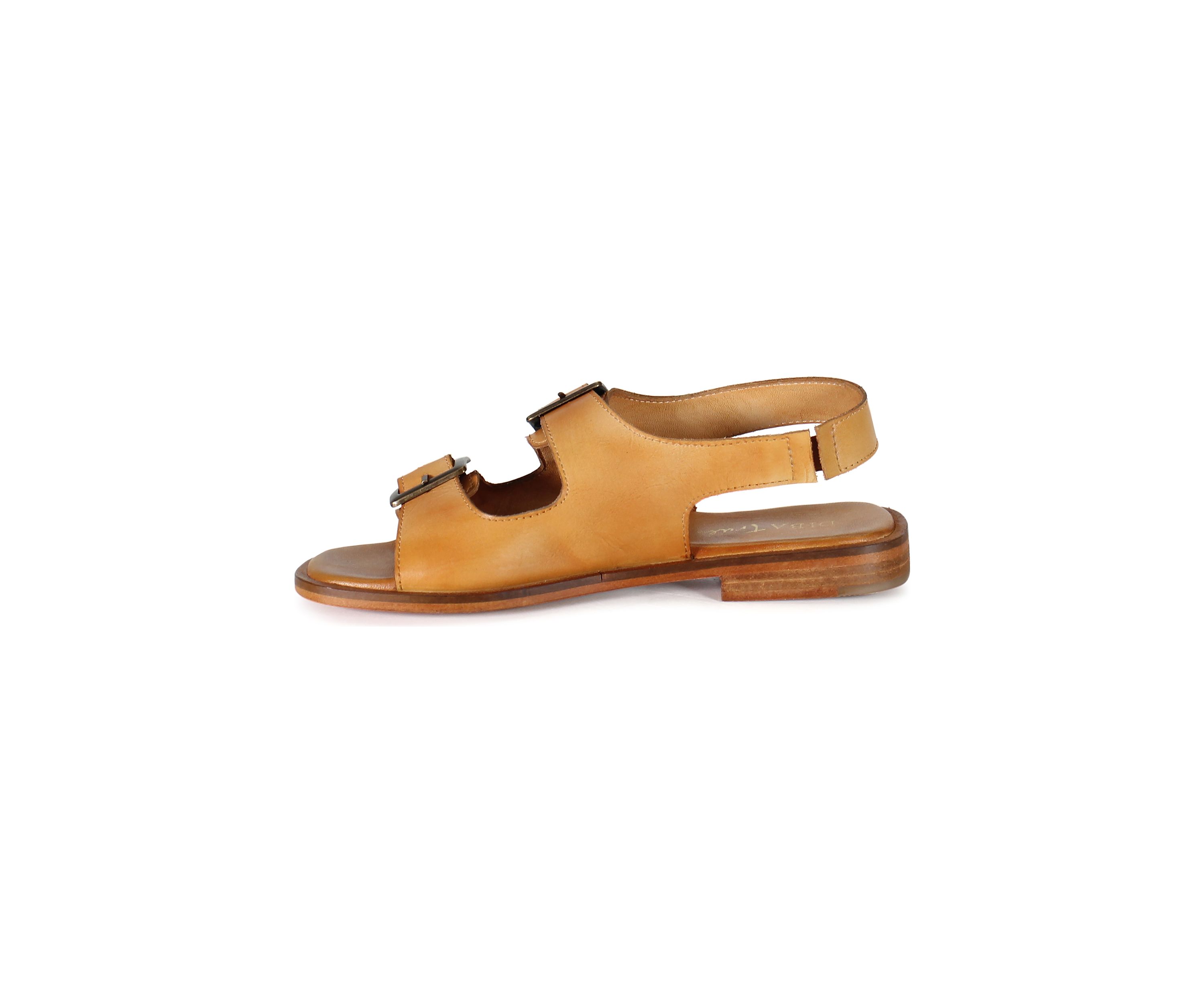 Lay Over Buckle Strap Sandals