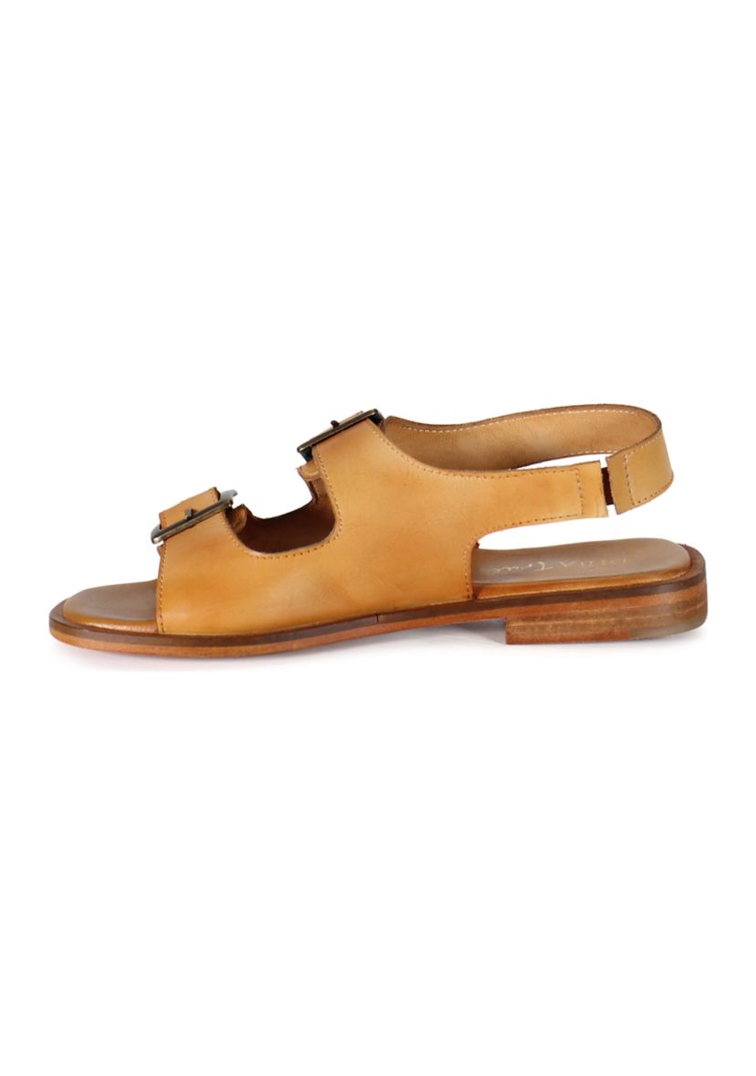 Lay Over Buckle Strap Sandals
