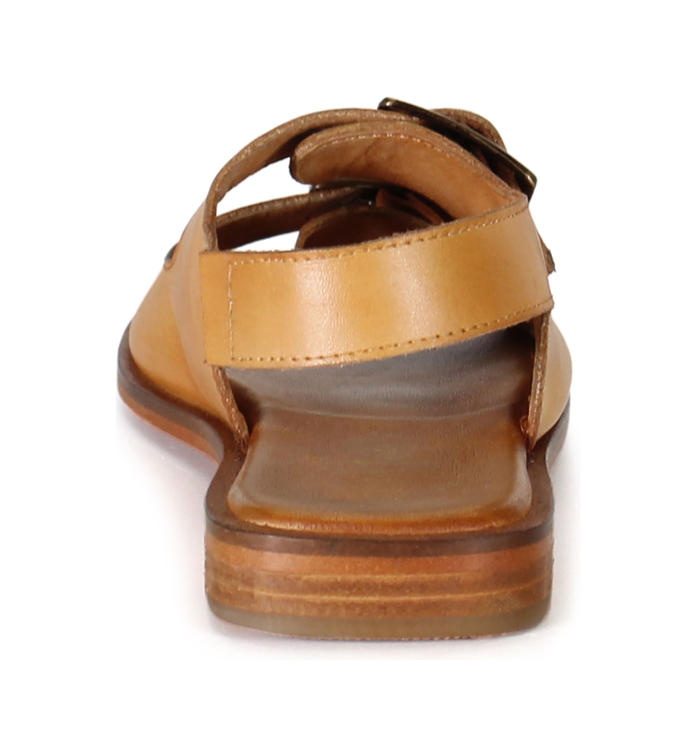Lay Over Buckle Strap Sandals