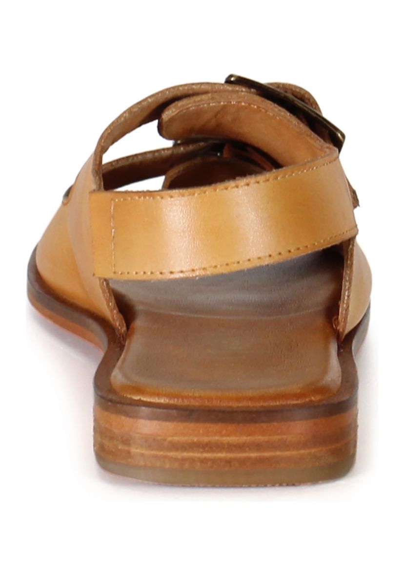 Lay Over Buckle Strap Sandals