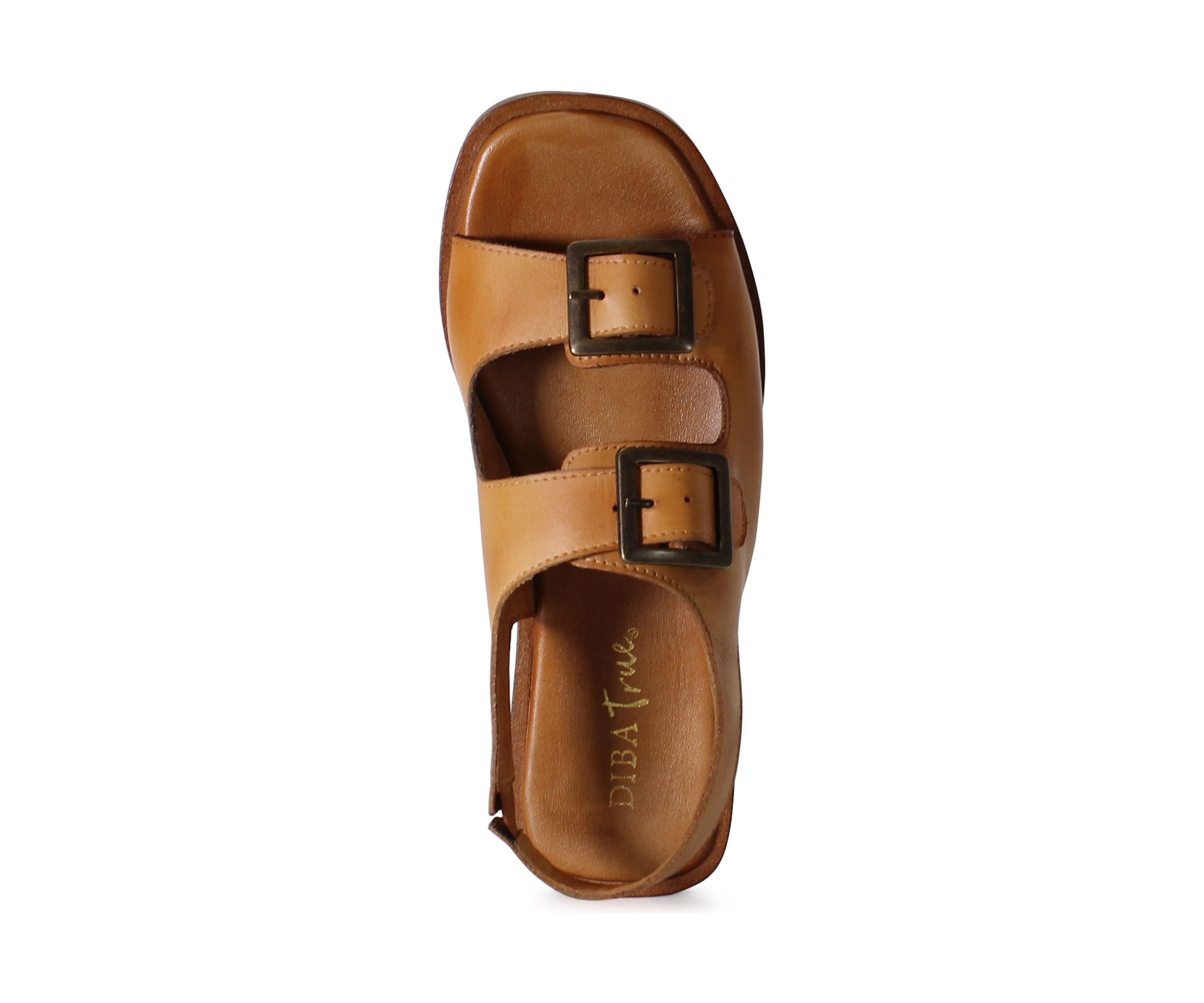 Lay Over Buckle Strap Sandals