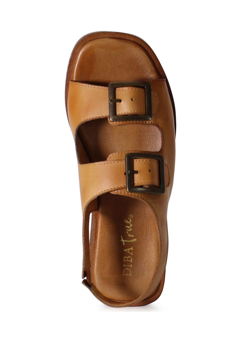 Lay Over Buckle Strap Sandals