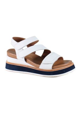 Diba True Women's Sunny Walk Wedge Sandals, White, 10M