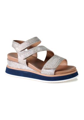 Diba True Women's Sunny Walk Wedge Sandals, Gold, 7.5M
