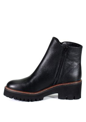 Light Pier Genuine Leather Chunky Boots