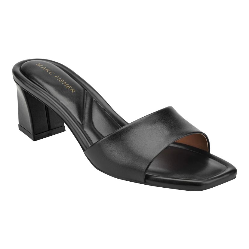 Marc Fisher Gelso Slip-on Square Toe Dress Sandals | Belk