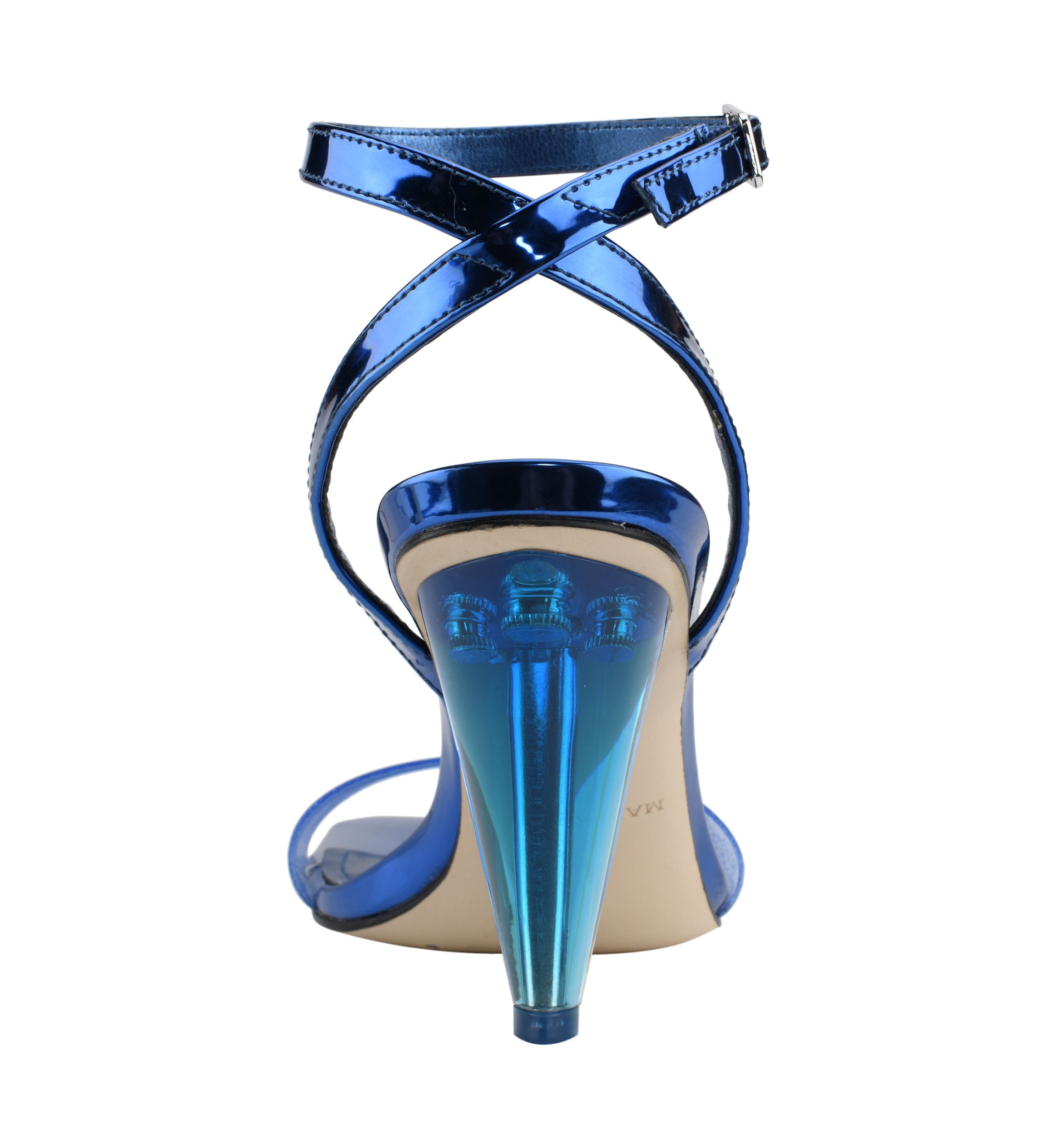 Lucite Cone Heel Sandals