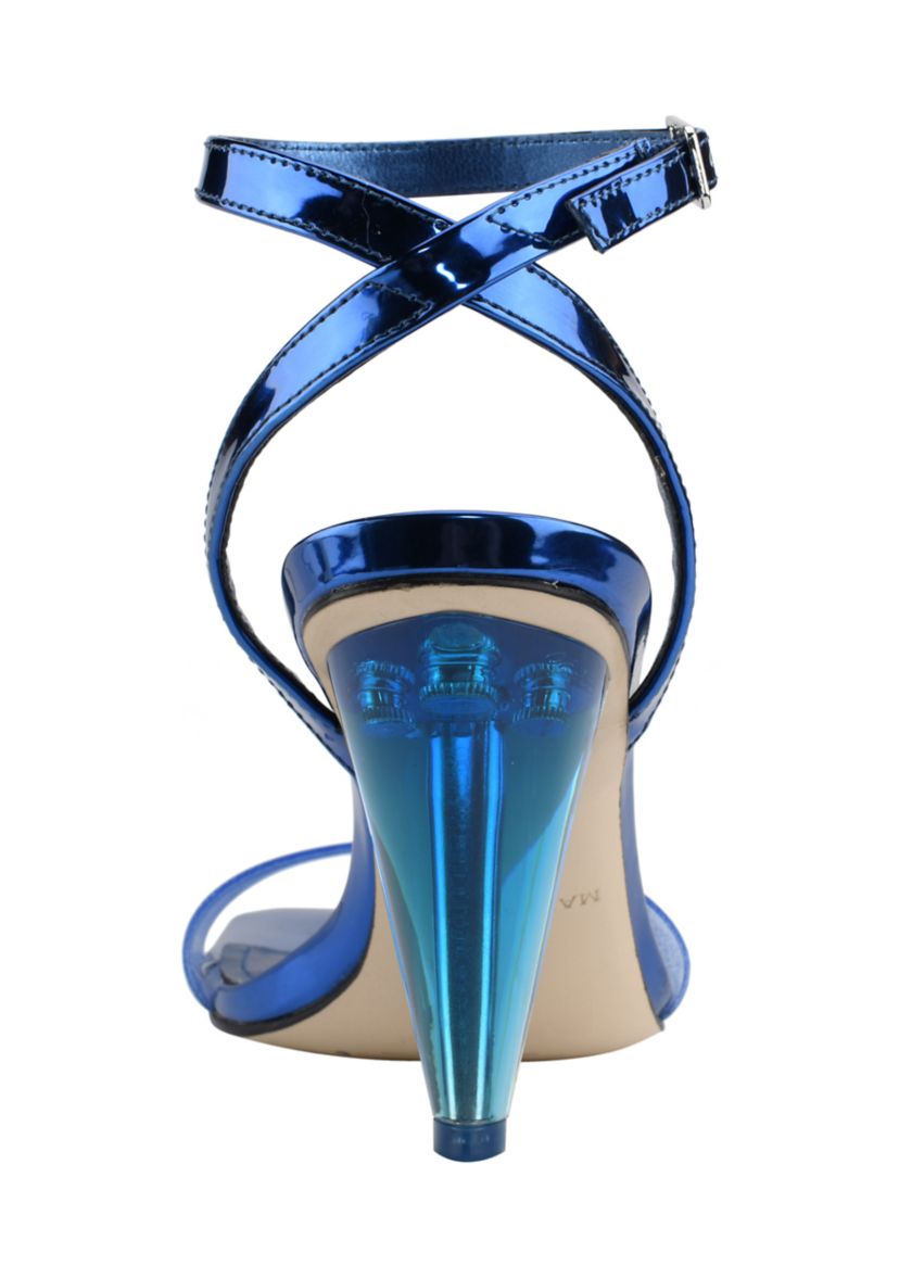 Lucite Cone Heel Sandals