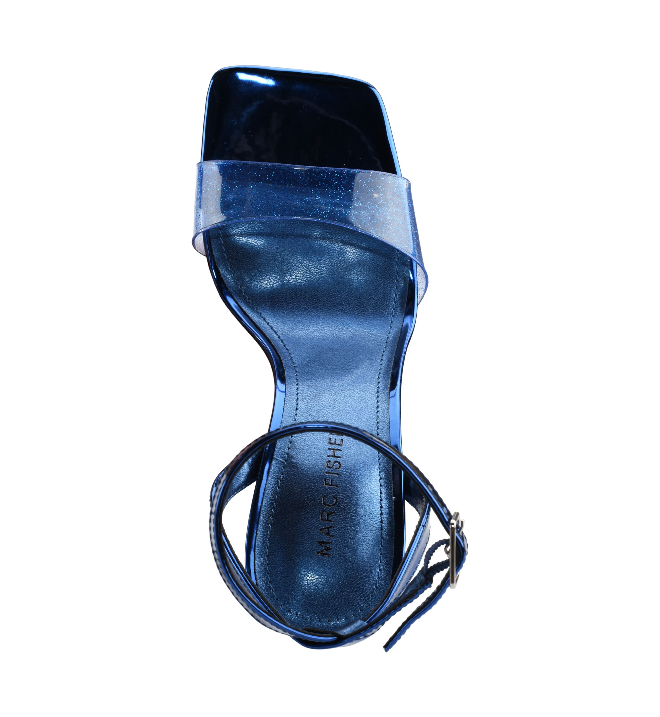 Lucite Cone Heel Sandals