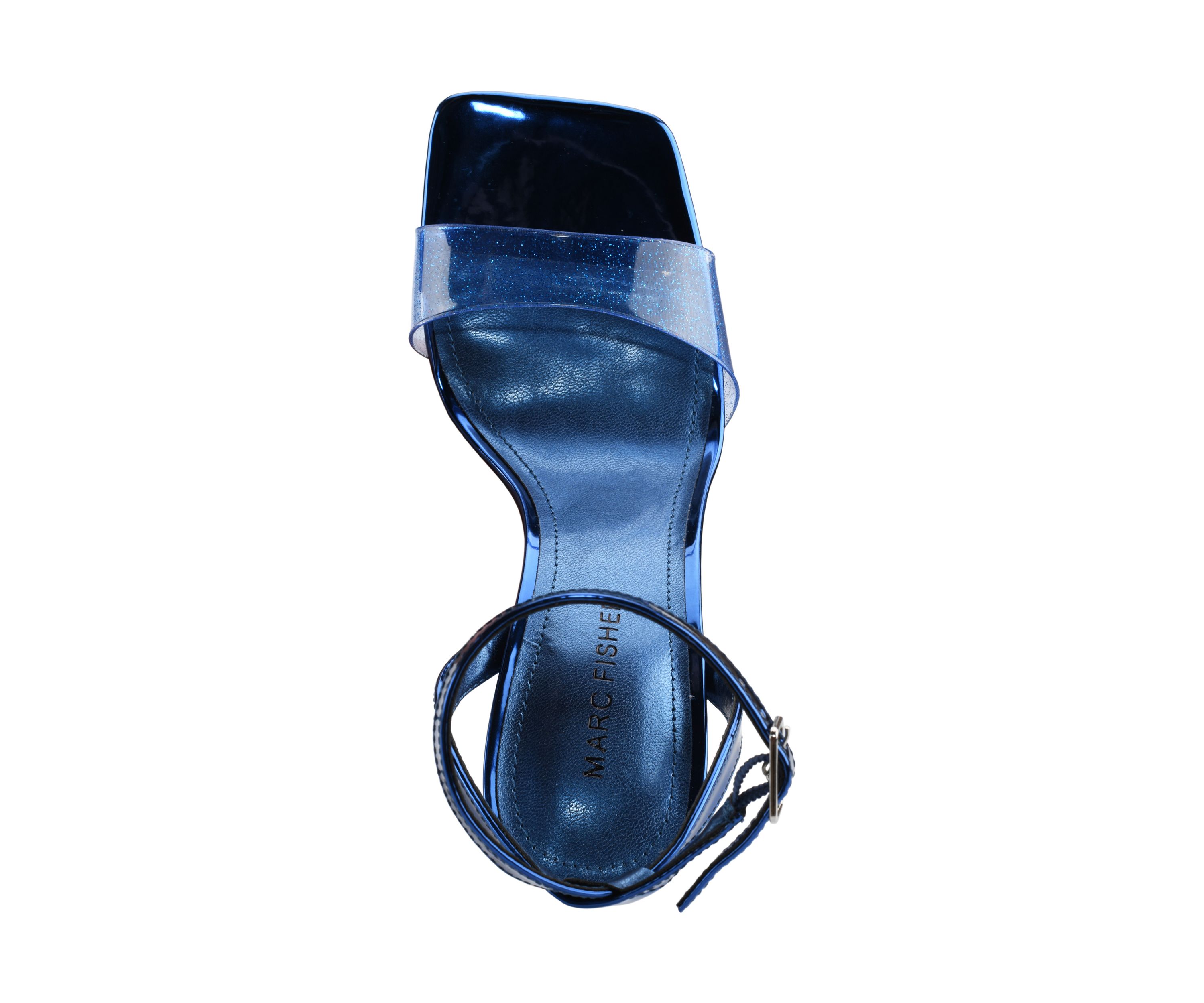 Lucite Cone Heel Sandals