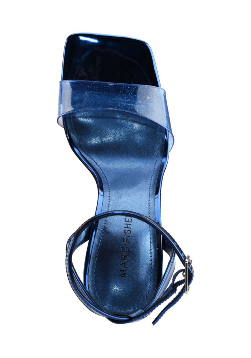 Lucite Cone Heel Sandals