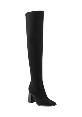 Marc Fisher Denki Over the Knee Sqaure Toe Boots | belk