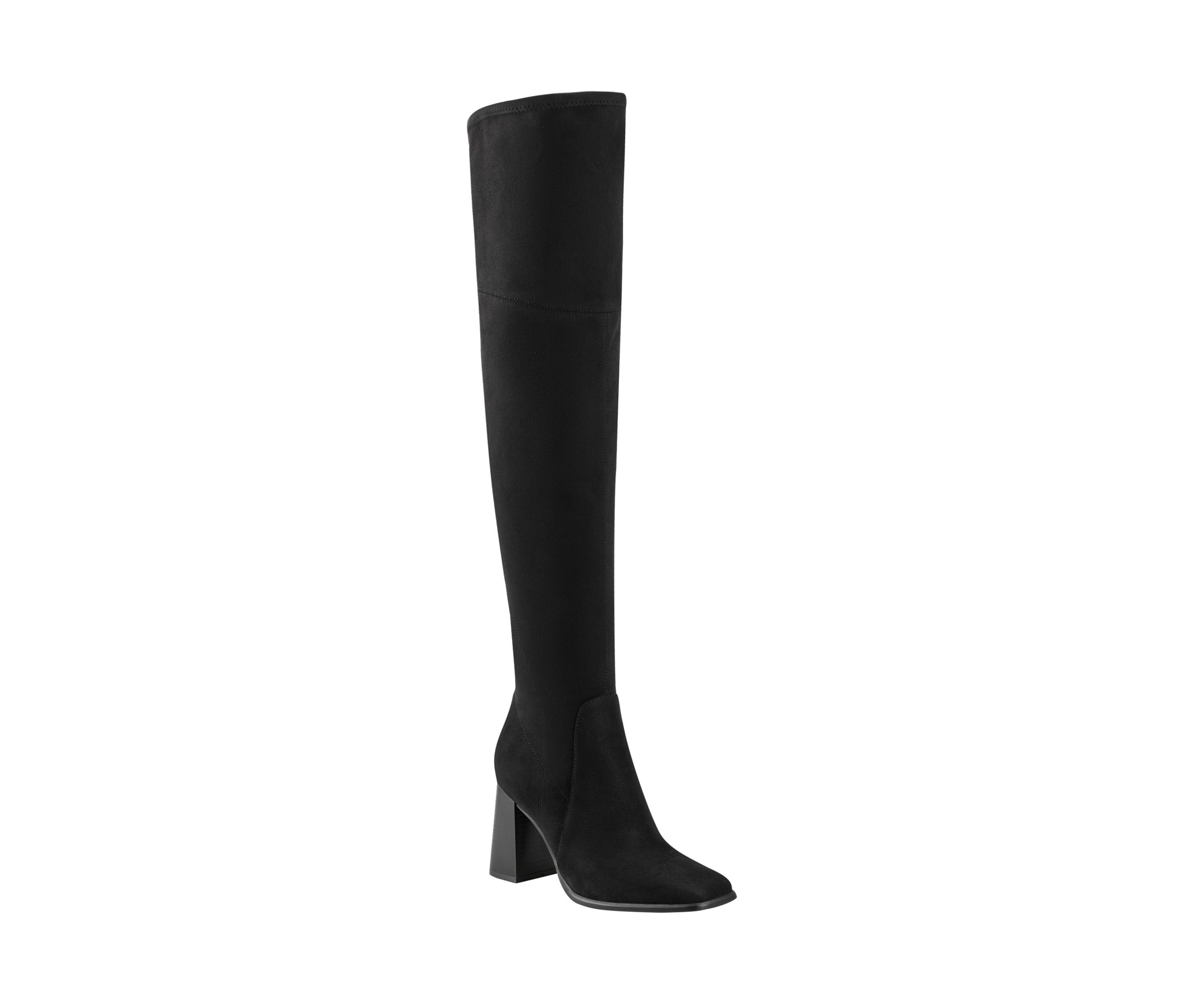 Denki Over the Knee Sqaure Toe Boots