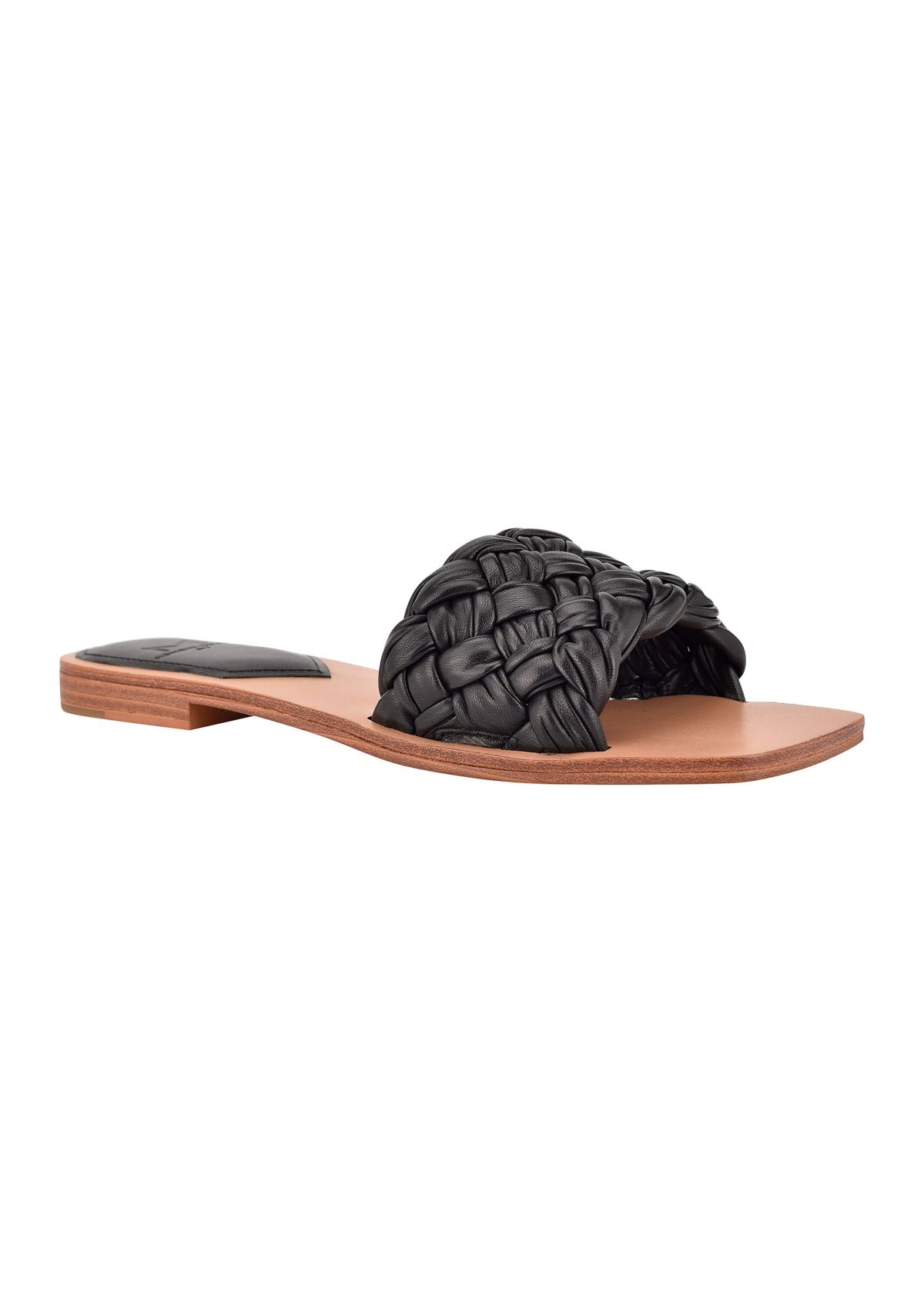 Reanna Puffy Woven Flat Sandals