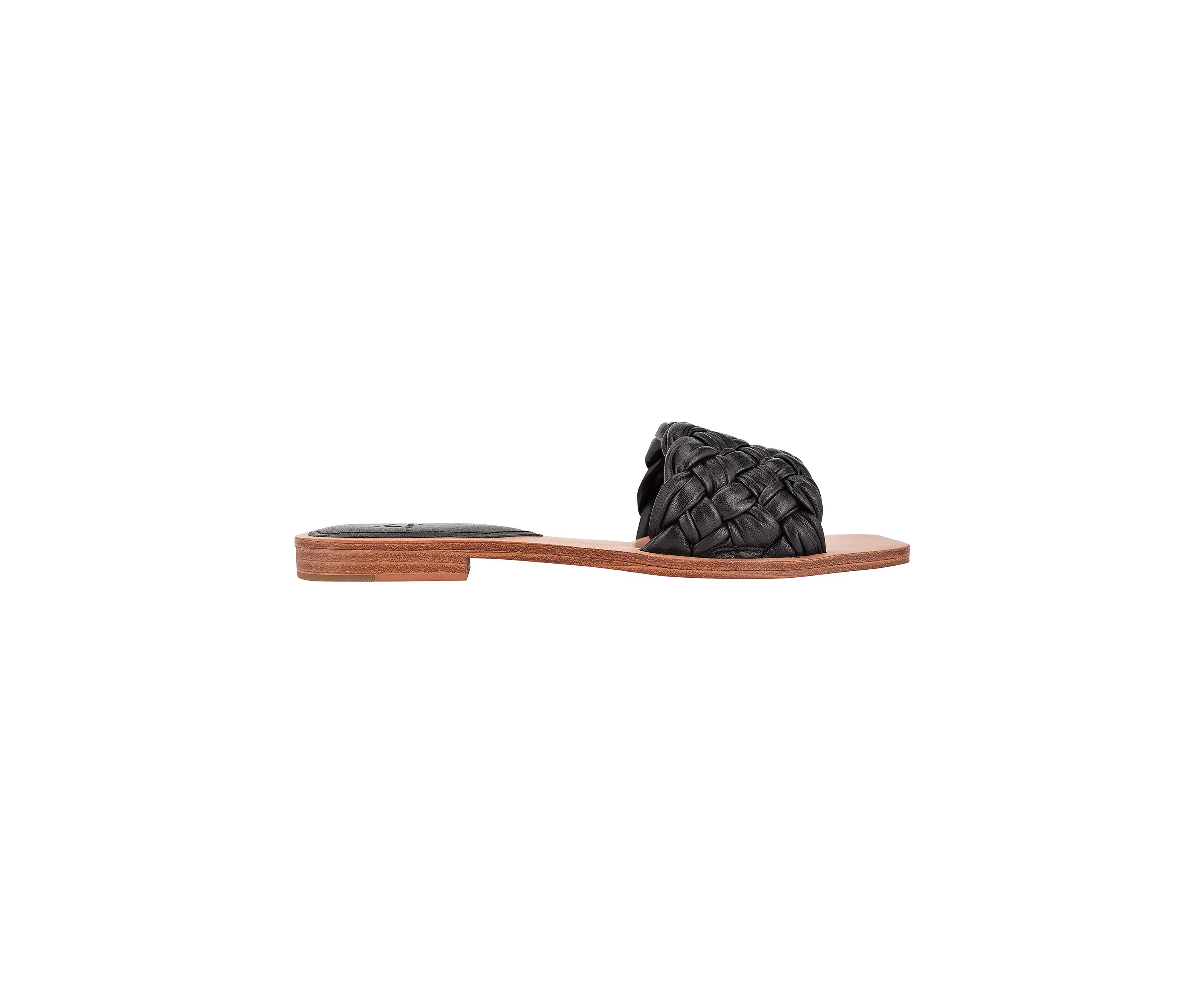 Reanna Puffy Woven Flat Sandals
