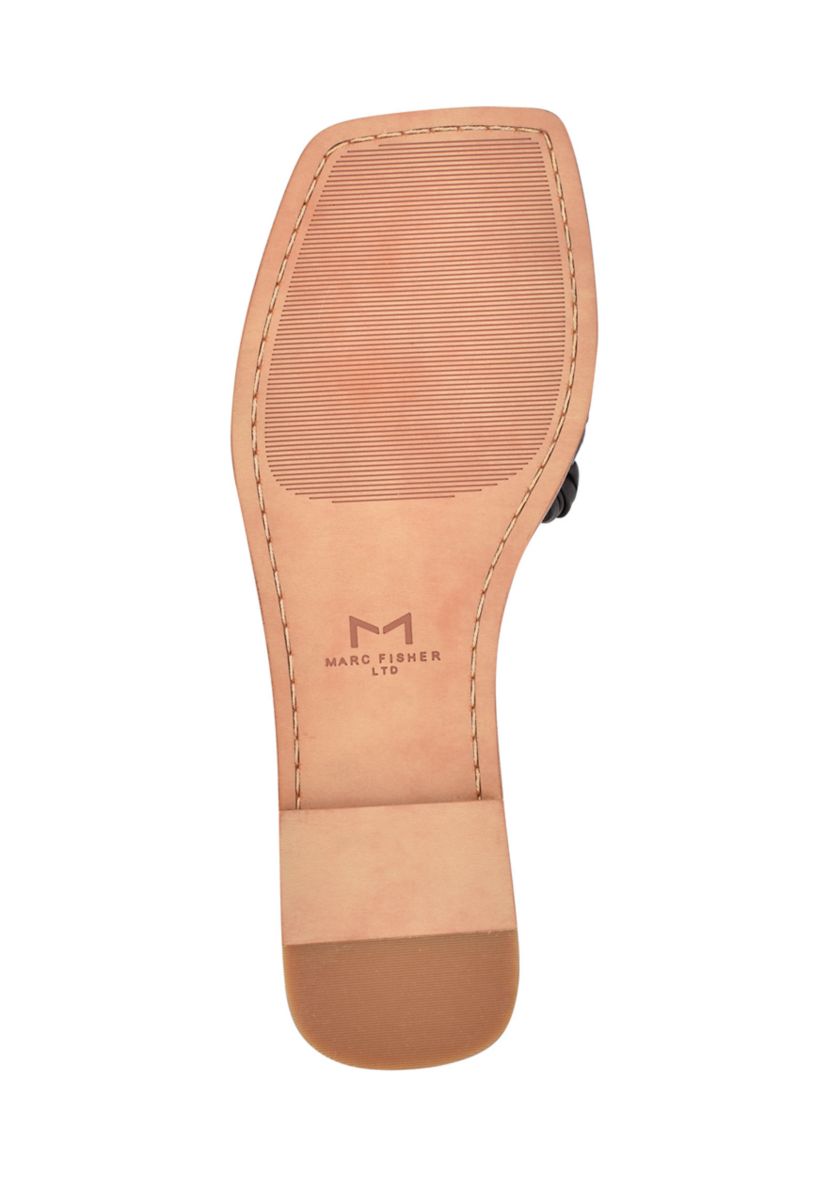 Reanna Puffy Woven Flat Sandals
