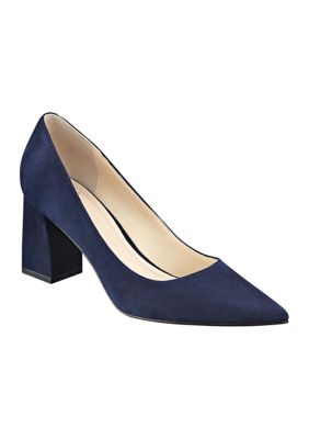 Marc Fisher LTD Point Toe Chunky Heel Pumps |