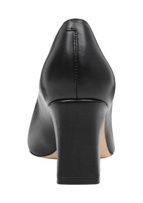 Zala Point Toe Chunky Mid Heel Pumps