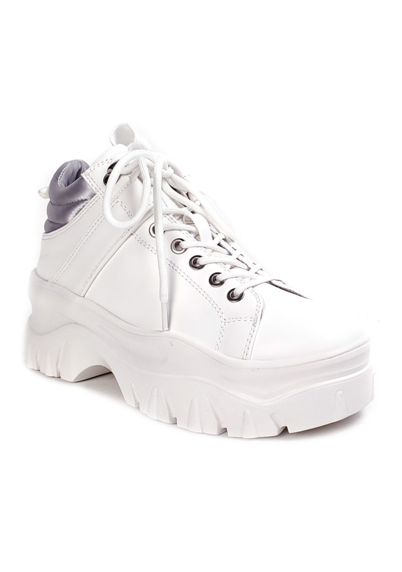 Fay Natural Platform Sneakers