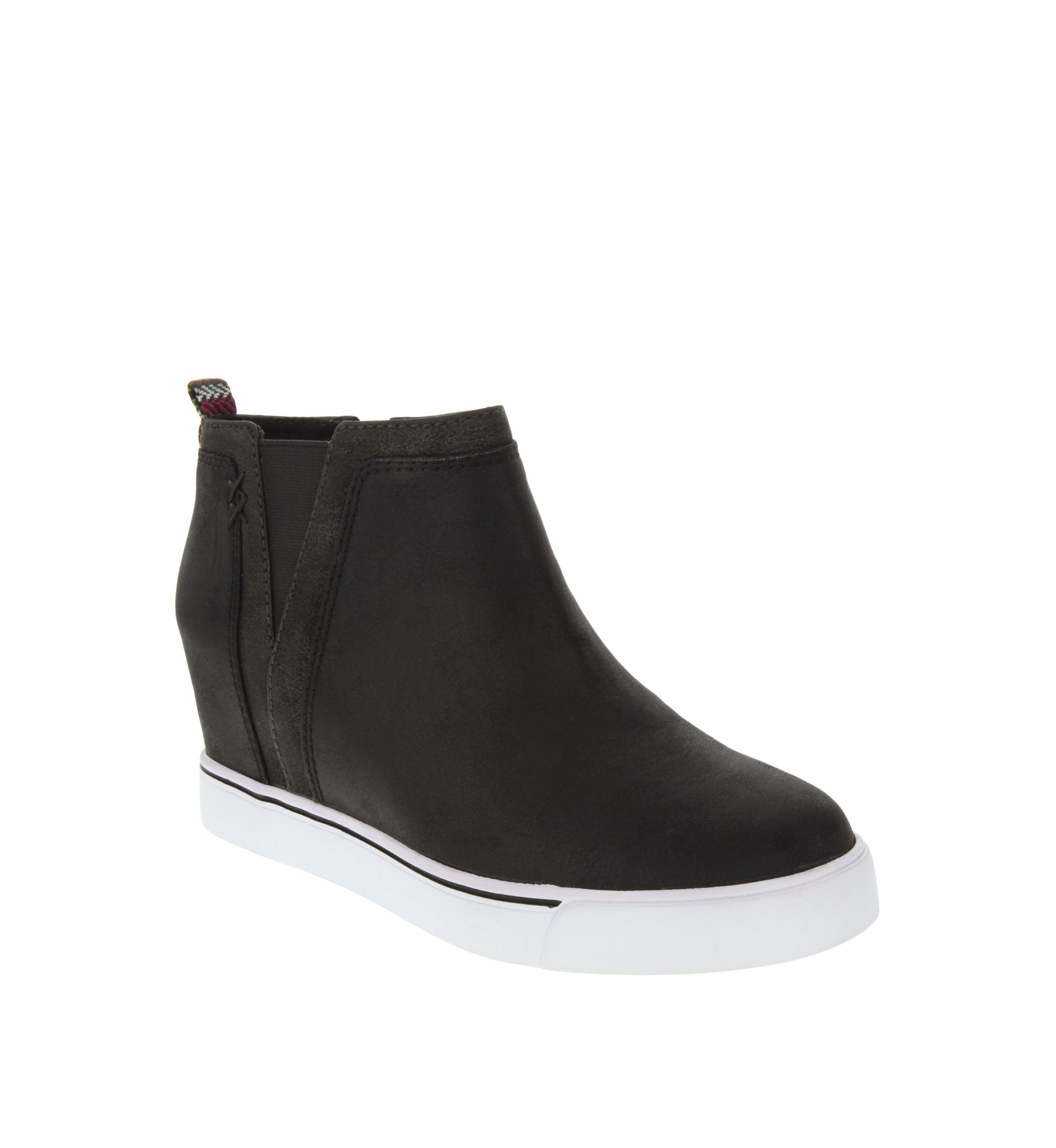 Glossy Wedge Sneakers
