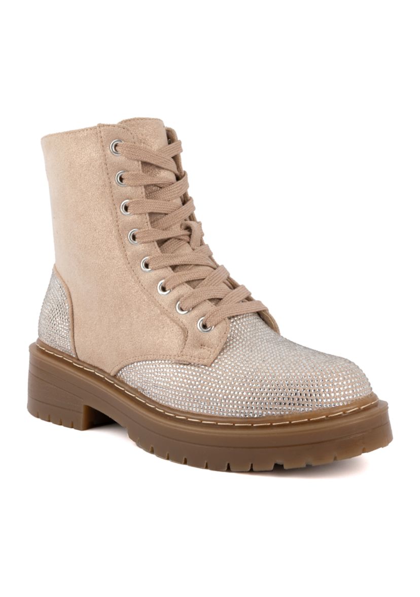 Embellished Kaedy Combat Boots