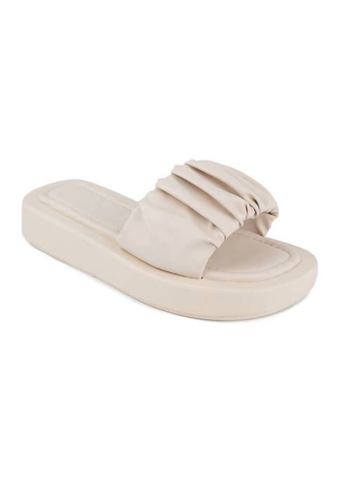 ABS Mambo Ruched Slide Sandals