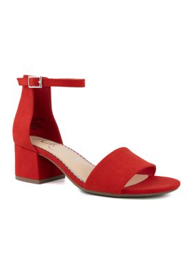 Sugar Noelle Low Block Heel Sandals belk