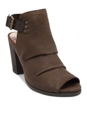 belk open toe booties