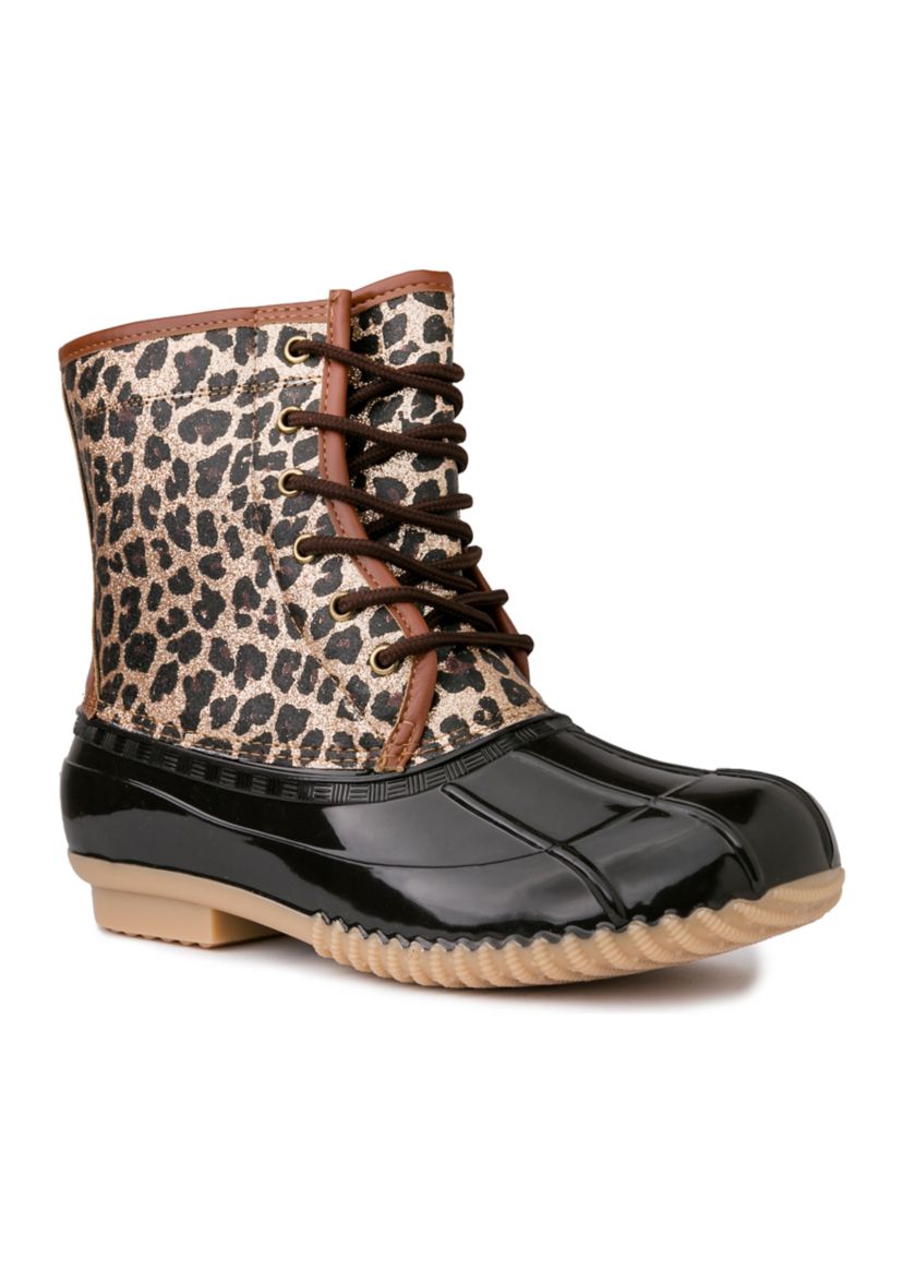 Shearling Lined Duck Boots 