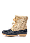 Shearling Lined Duck Boots 