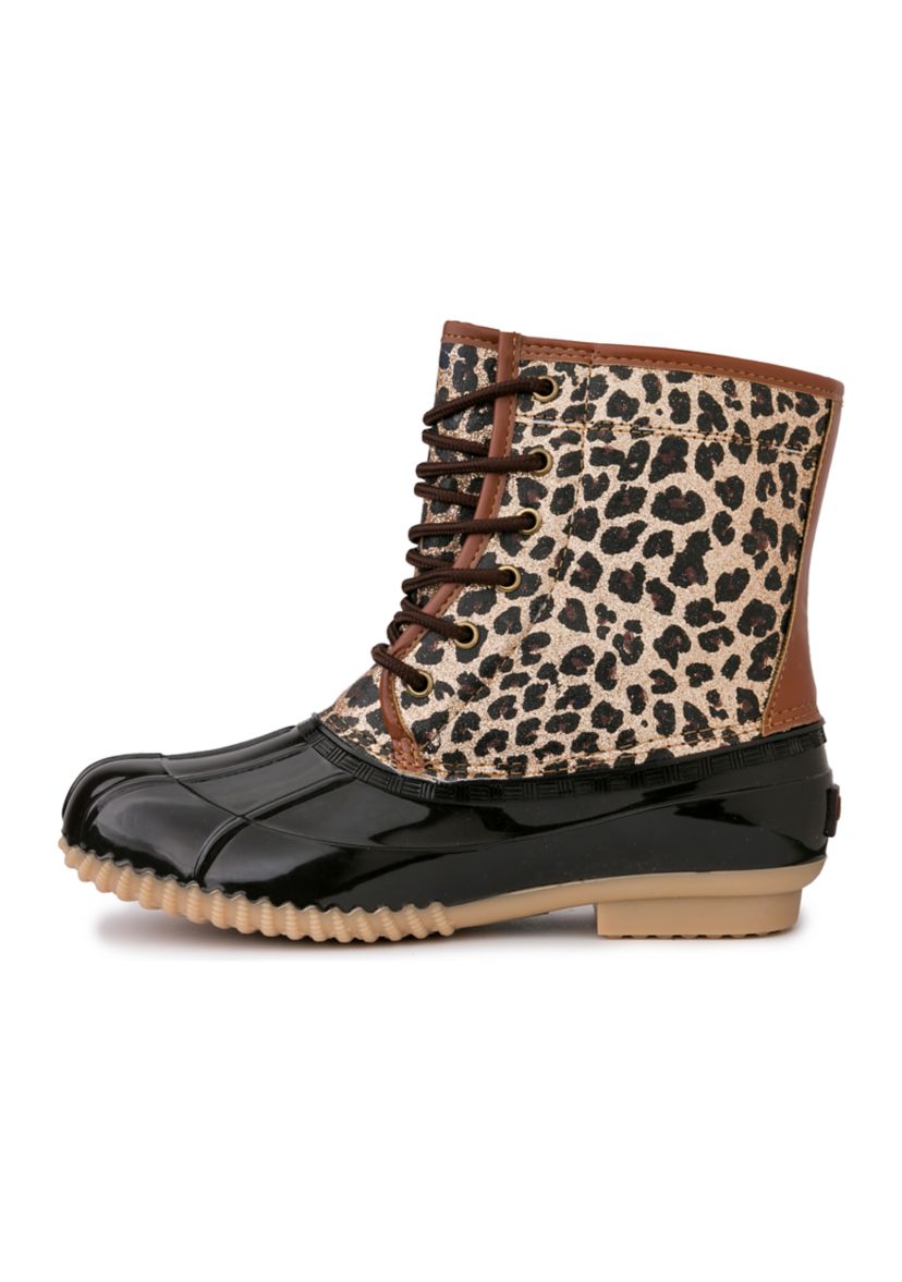 Shearling Lined Duck Boots 