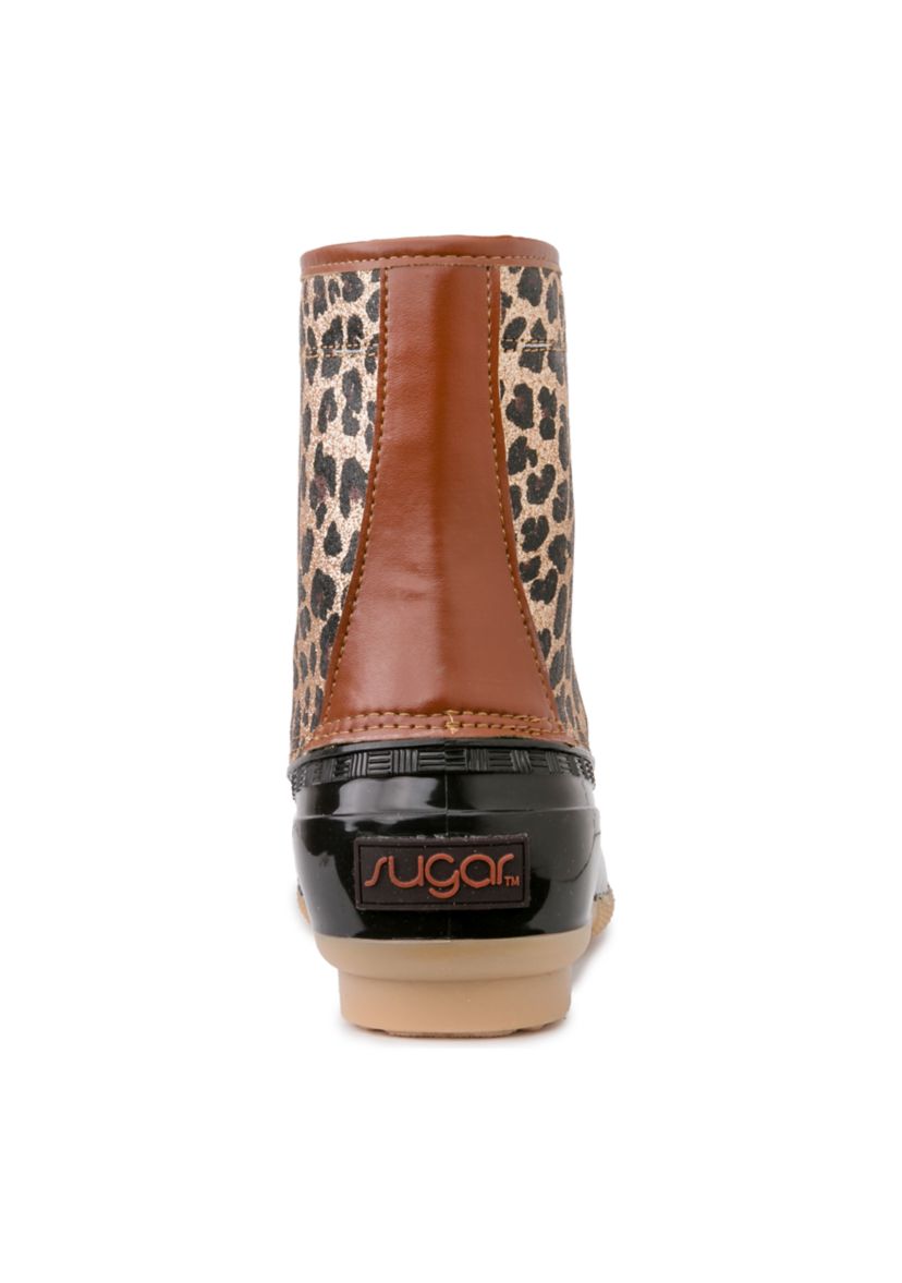 Shearling Lined Duck Boots 