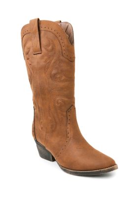 Belk red boots on sale