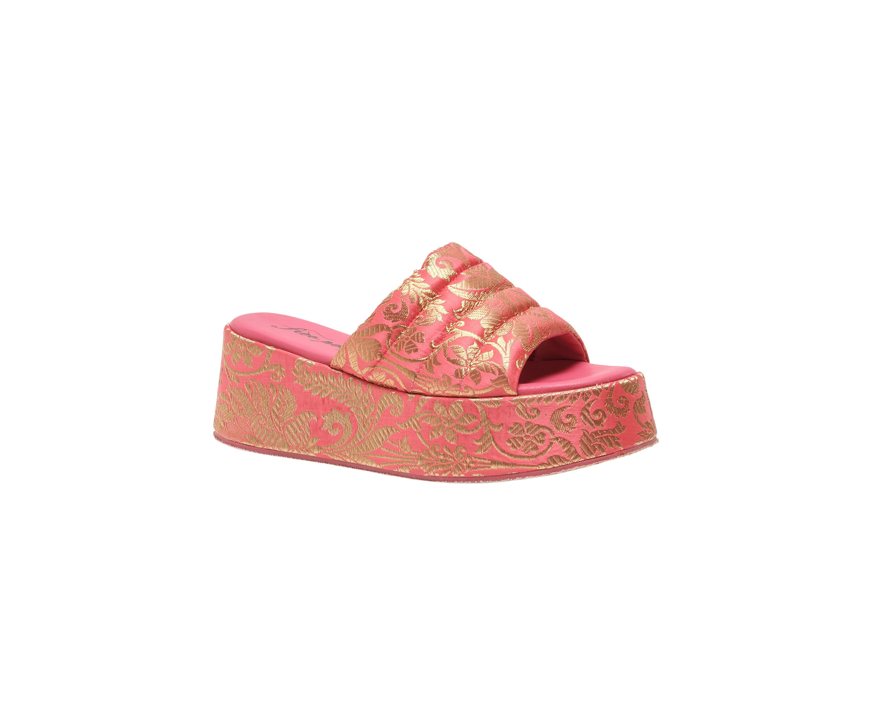 Free People Almost Paradise Brocade Flatform Sandals | Belk