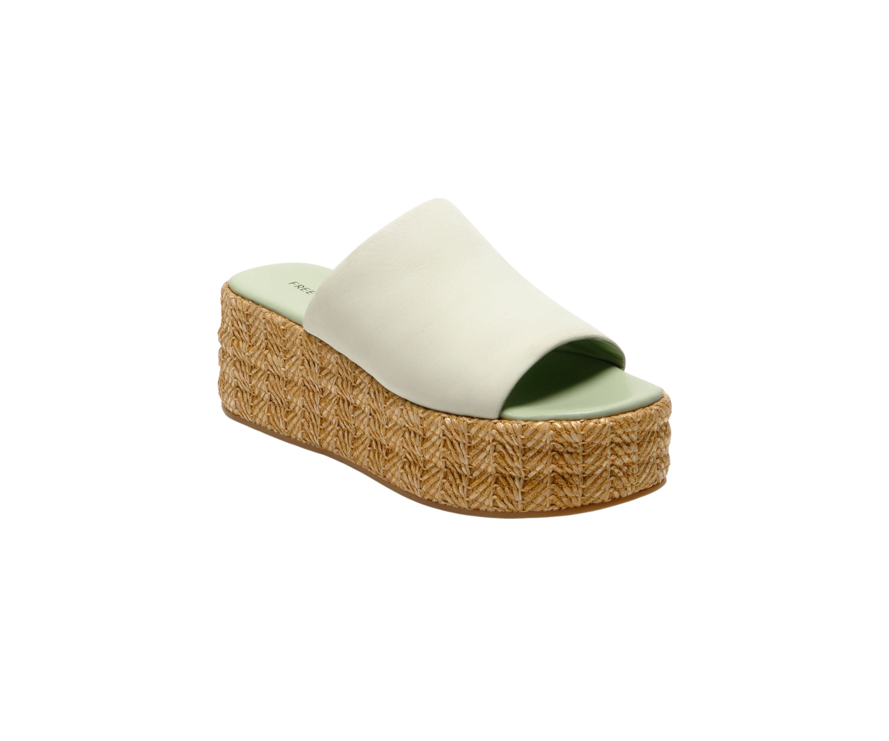 Harbor Raffia Platform Slide Sandals