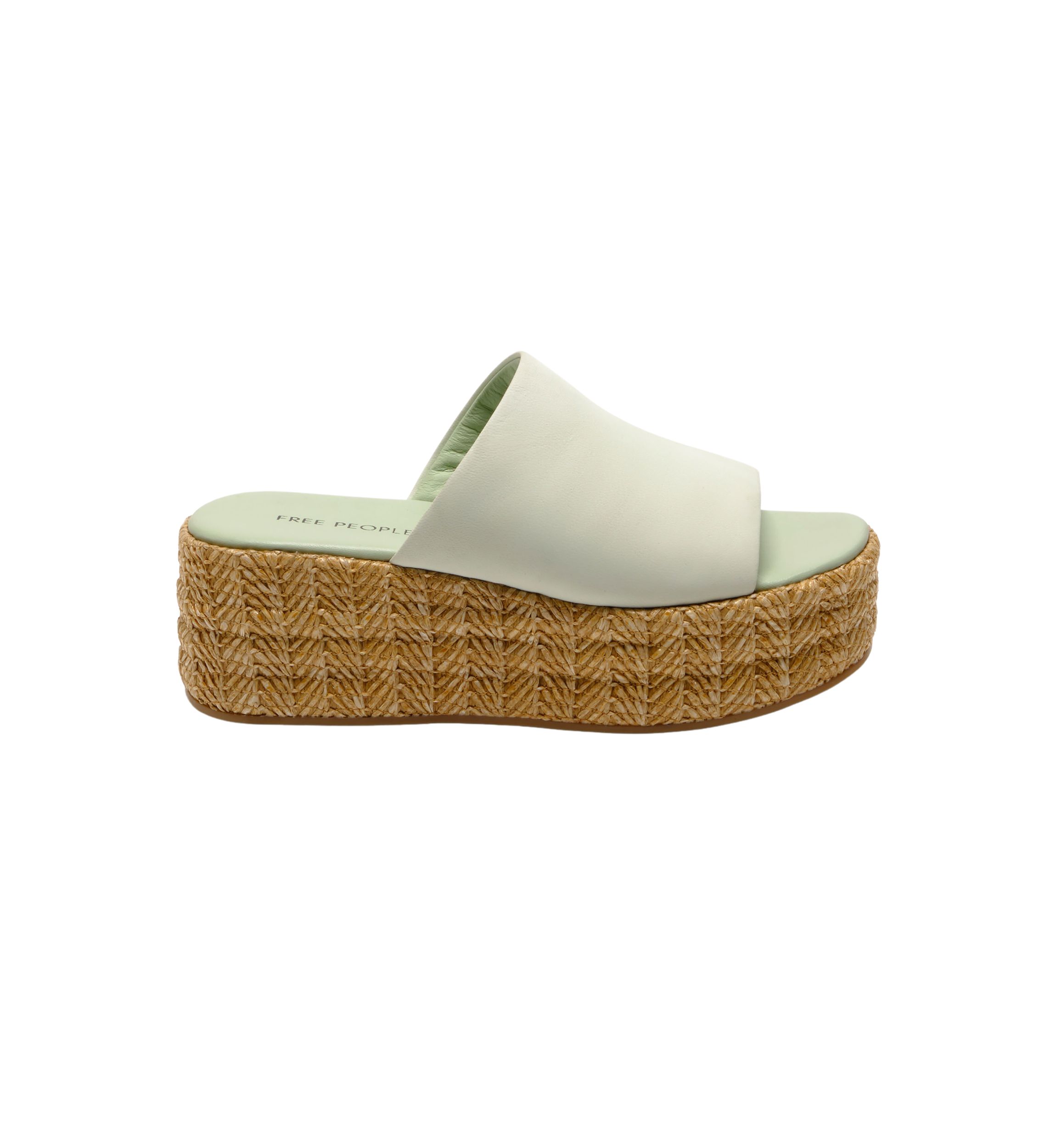 Harbor Raffia Platform Slide Sandals